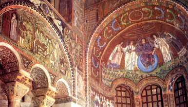mosaico bizantino en Rvena